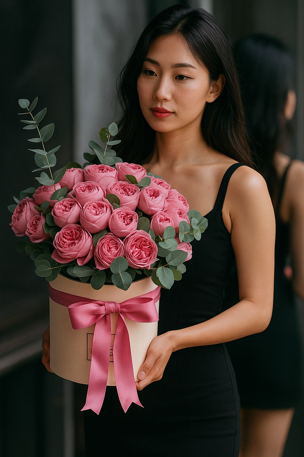 Pink Julietta Roses Basket | Elegant Floral Arrangement in UAE
