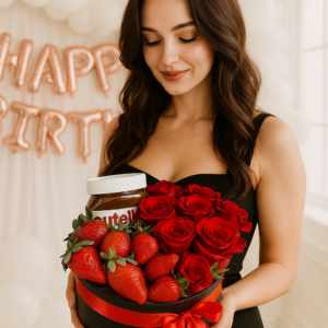 Red-Roses-and-Chocolate-Box-Nutella-Strawberries-Luxury-Gift-UAE