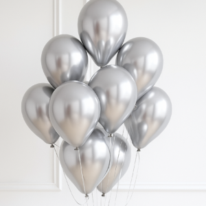 Silver-Helium-Balloons-10-Piece-Metallic-Bouquet-UAE