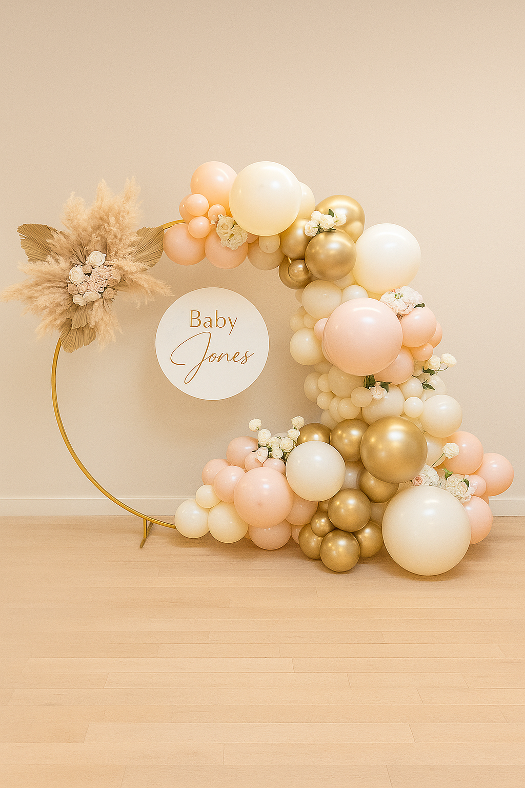 Luxury Baby Event Balloon Backdrop – Dubai, Abu Dhabi & Across UAE