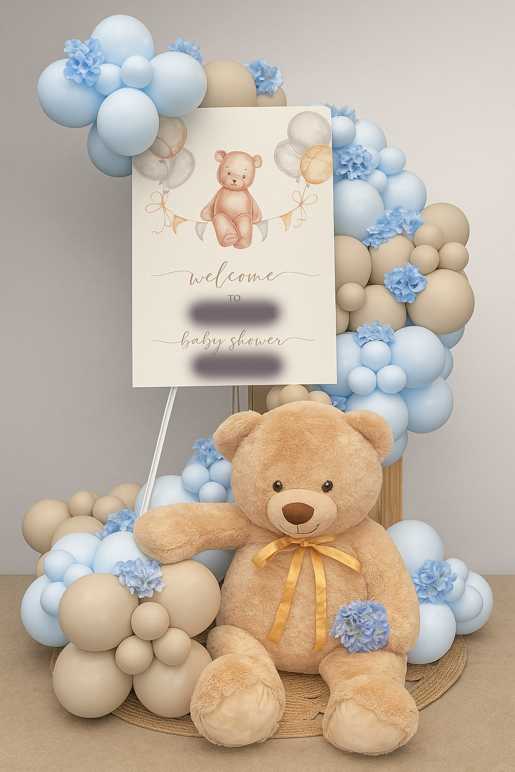 Teddy Bear Baby Event Balloon Setup | Balloon Decoration Dubai & UAE