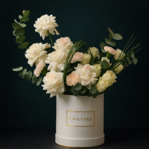 White-and-Pink-Rose-Basket-Fragrant-OHara-Blush-Gift-UAE