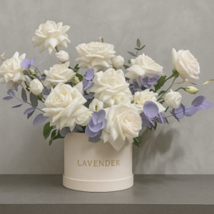White-Rose-Basket-Fragrant-OHara-Roses-Lisianthus-UAE