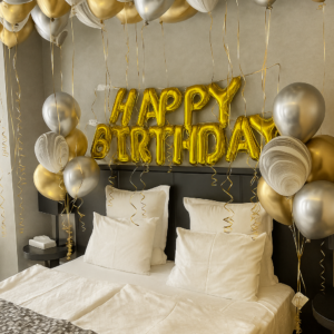 Gold-and-Silver-Birthday-Balloons-Room-Decoration-Dubai-UAE