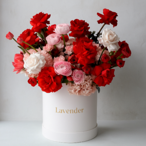 Luxury-Mixed-Rose-Box-Julietta-Roses-Hydrangea-Red-White-UAE
