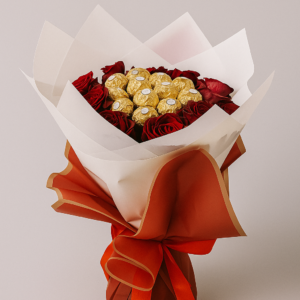 Red-Rose-and-Chocolate-Bouquet-Ferrero-Rocher-Romantic-Gift-UAE.