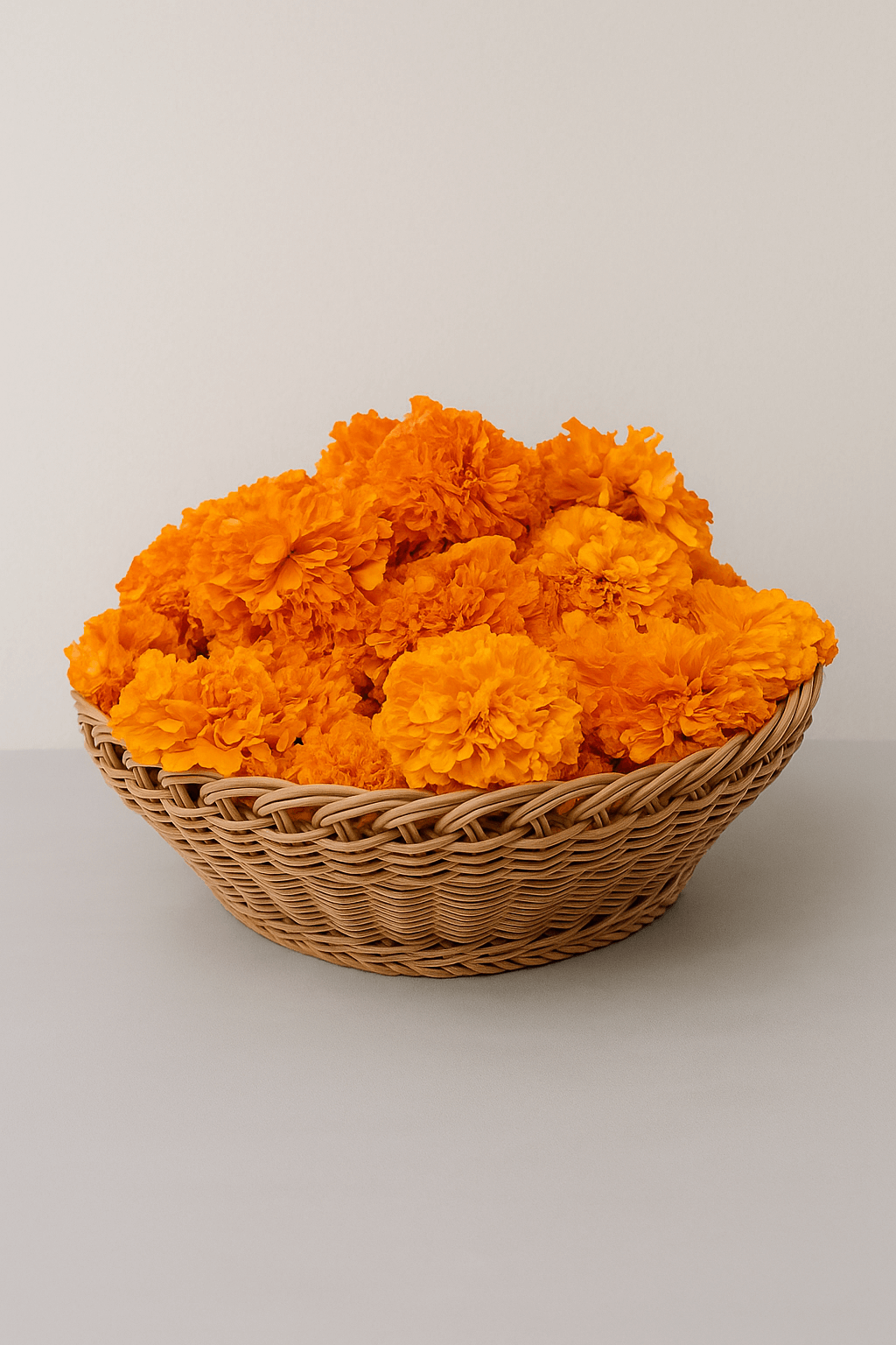 Diwali Marigold Flower Basket | Festive Floral Decoration UAE