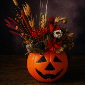 Pumpkin Harvest Dried Flower Arrangement – Halloween Decor UAE
