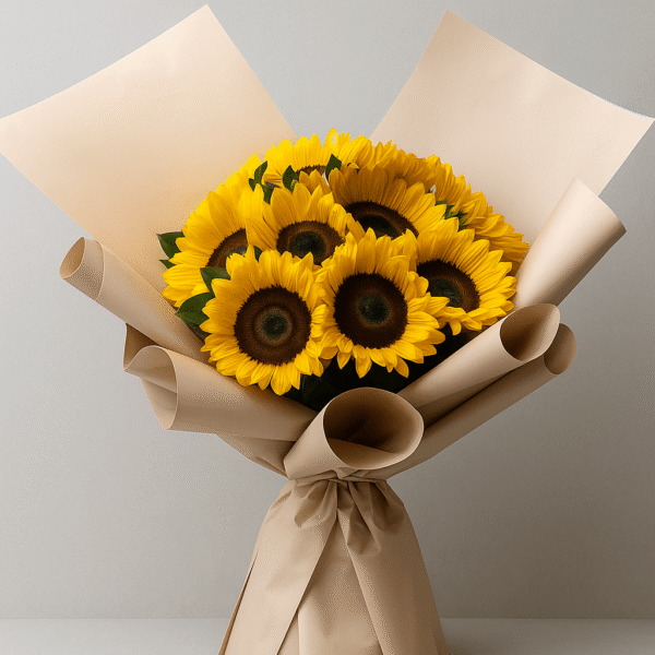 Sunny Bloom Bouquet | 10 Radiant Sunflowers