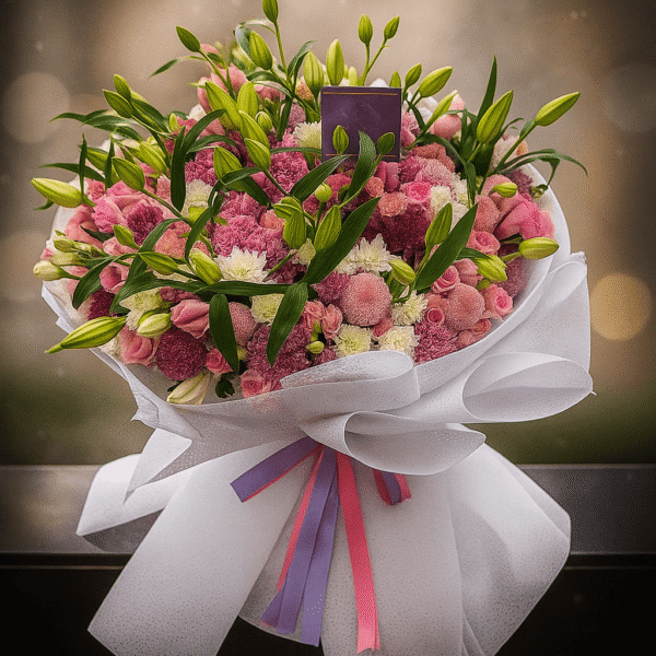 Luxury Grandeur Mixed Flower Bouquet | Elegant Premium Floral Arrangement UAE