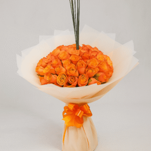 Orange-Roses-Bouquet-Sunset-Elegance-Steel-Grass-UAE