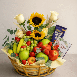 Floral-Fruit-and-Chocolate-Gift-Basket-Luxury-Hamper-UAE