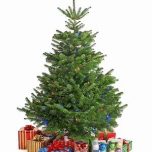Natural-Noble-Fir-Christmas-Tree-Pre-Lit-Multi-Color-LED-Decorated-UAE