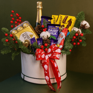 Luxury Christmas Gift Box with Fogoso Gold Sparkling Wine