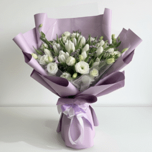 Luxury-White-Tulip-Bouquet-73-Stems-Lisianthus-Gift-UAE